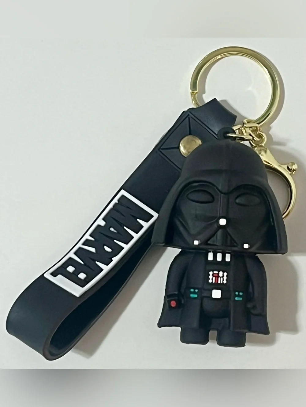 Darth Vader Black Keychain with Strap